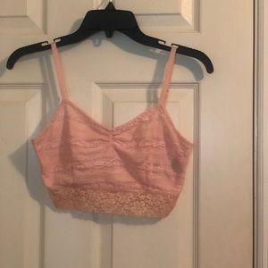 Pink crop top